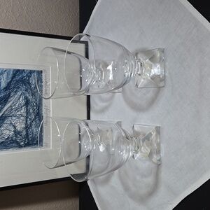 Crate And Barrel Vintage  Asbury 12oz Wine Glasses.